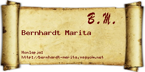 Bernhardt Marita névjegykártya